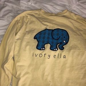 yellow long sleeve ivory ella shirt